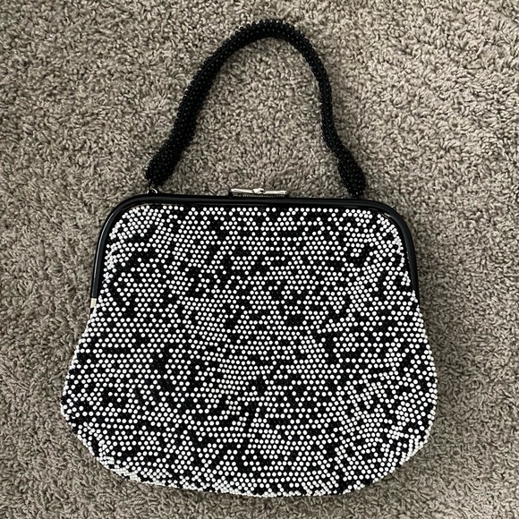 Vintage Reversible Beaded Handbag Purse - Picture 14 of 15